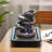 9.84-Inch Tiered Resin Rockfall Tabletop Fountain with Light