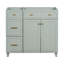 Meuble-lavabo vert 36 po, lavabo non inclus