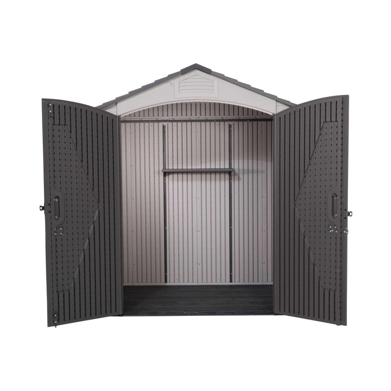Lifetime 7 Ft. x 4.5 Ft. High-Density Polyethylene (Plastic) Outdoor Storage Shed with Steel-Reinforced Construction