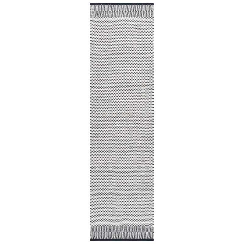 Kilim 855 Hand Woven 60% Cotton; 40% Wool Geometric Shapes Rug, Runner 2'3" x 9'