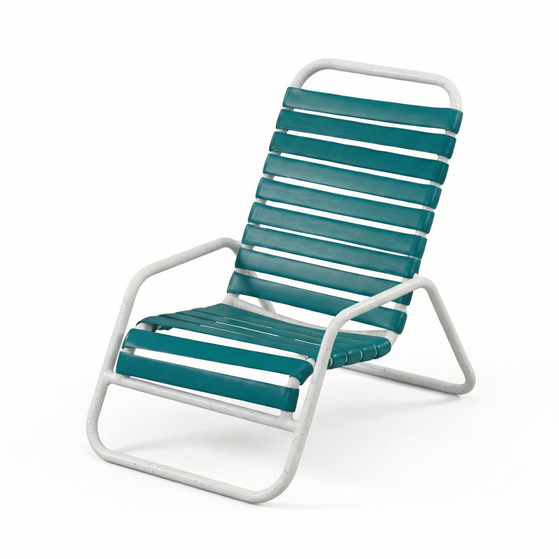 Samons Sand Chair, Deepwater Blue/River White