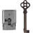 Full Mortise Lock with Skeleton Key