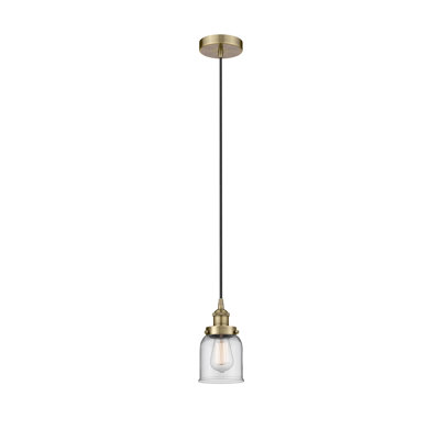 Luminaire suspendu en forme de cloche à 1 lumière Bostonia