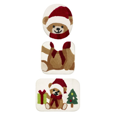 Avanti Teddy Bear 3-Piece Contour Rug Set