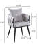 Ensemble de 2 chaises de salle à manger en velours Modern-1400335816