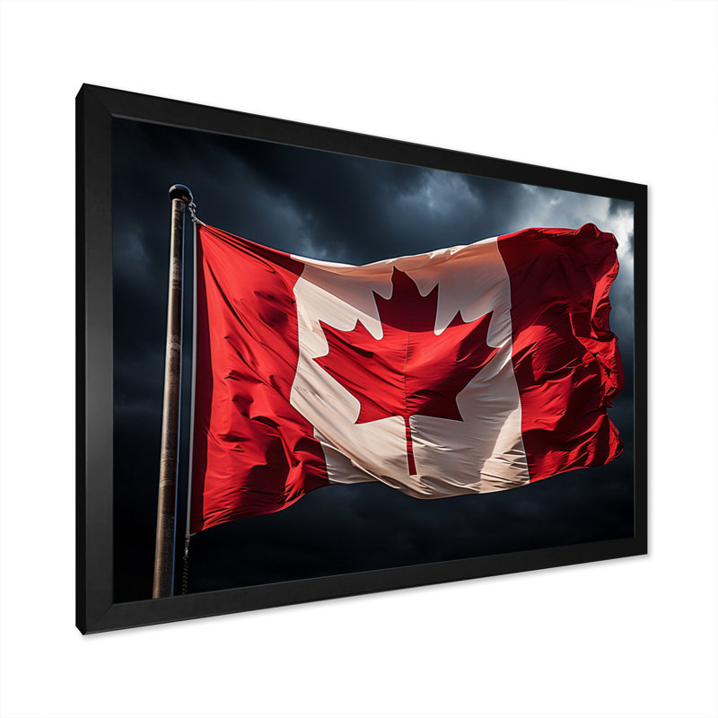 " Canada Canadian Pride I ", Black, 24" H x 32" W x 1" D