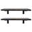 Emerald Lee 2 Piece Poplar Solid Wood Bracket Shelf-96096490