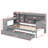Wooden Daybed Equipped With Triple Drawers And USB Charging Ports-340926455-340926454