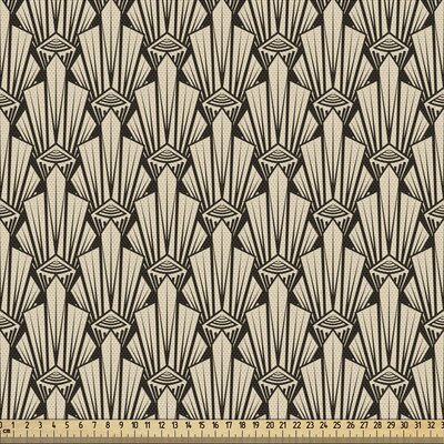 Ambesonne Abstract Fabric By The Yard, Vintage Symmetric Pattern Of Pointy Sharp Art Deco Inspired Details, Decorative Fabric For Upholstery And Home -  East Urban Home, 00DF9B23AECD4392AE739793C66E302B