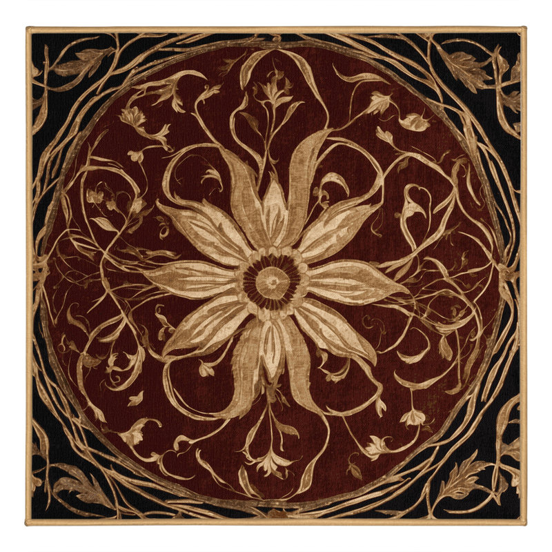 Tapis Divine Arabesque, Carré 6 pi