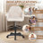Beige Ergonomic Drafting Chair with Footrest and Lumbar Support, Adjustable Tall Office Chair, Swivel Chair for Home Office & Studio-68261746
