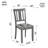 16" Wide Wooden Dining Chairs With Upholstered Seat-357038021