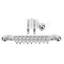  2.5cm Diameter Adjustable Tension Curtain Pole with Brass Fittings (Set of 2)-1767099396-1767099401