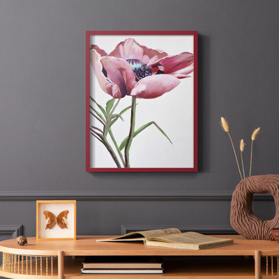 «Paris Poppy», reproduction encadrée - bois massif