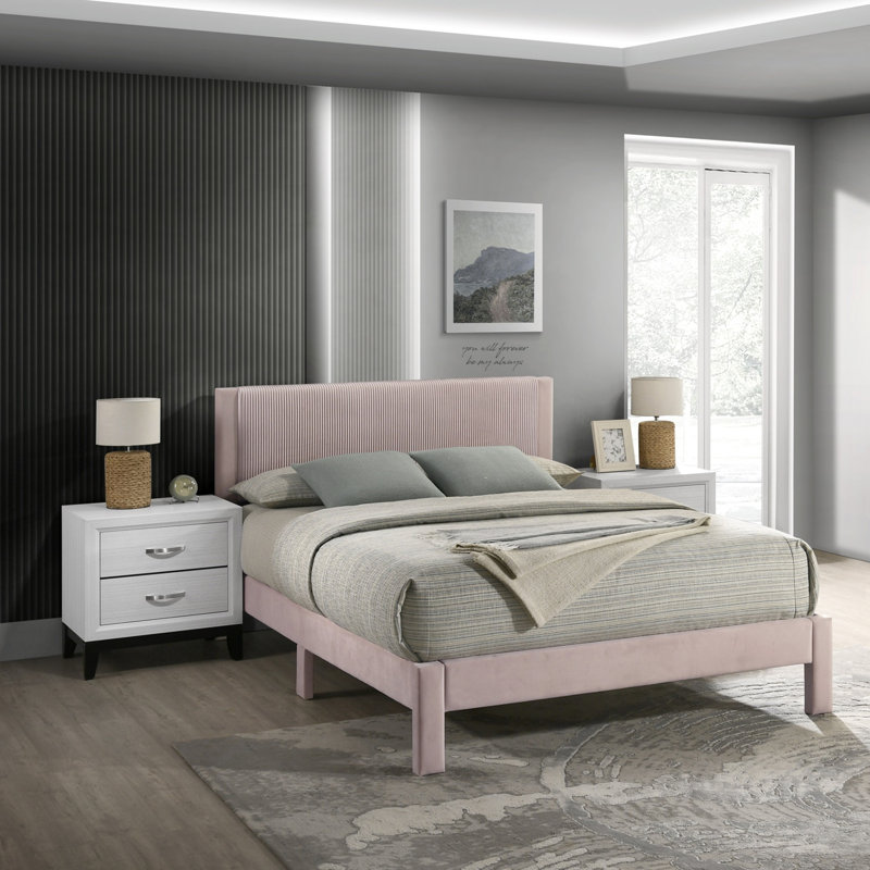 Meuble-lit de chambre à coucher 1pc, Grand, Rose
