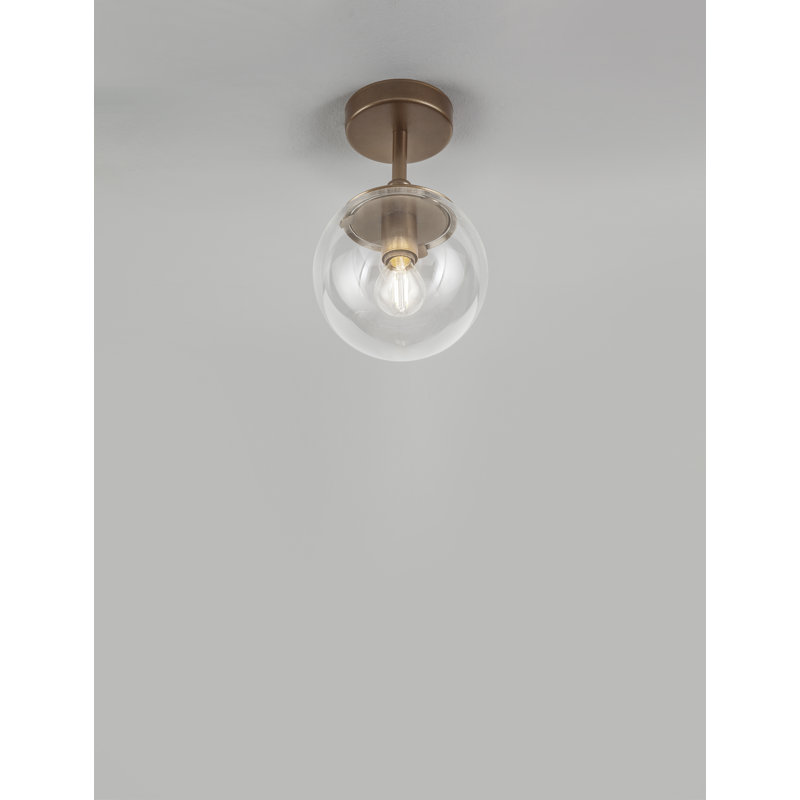 Plafonnier semi-encastré 1 lumière Global C20, Bronze