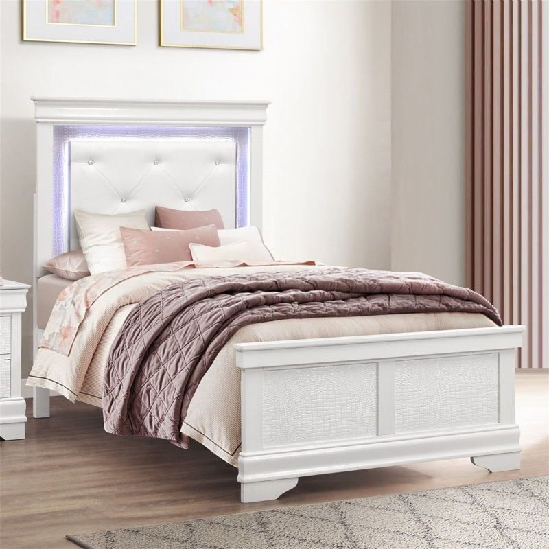 Glam 1pc Bed, Lit simple