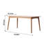 Table rectangulaire en bois massif domestique simple-1516657955