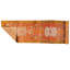 Vintage Handmade 3X12 Rust And Yellow Anatolian Turkish Oushak Distressed Area Runner