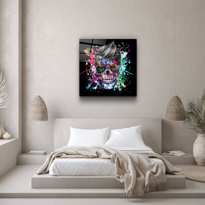 Stunning Decorative Tempered Glass Painting, 19.7 x 19.7 Inches | 100% Tempered Glass, Thickness: 0.16 Inches | UV Printing for Vibrant Colors | Perfect for Home Décor, Living Room or Office Wall Art