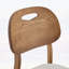 Chaise d'appoint avec coussins en tissu respirant et dossiers évidés pour un usage domestique