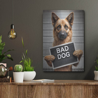 «Bad Dog» par Rey Klimt, art mural en métal