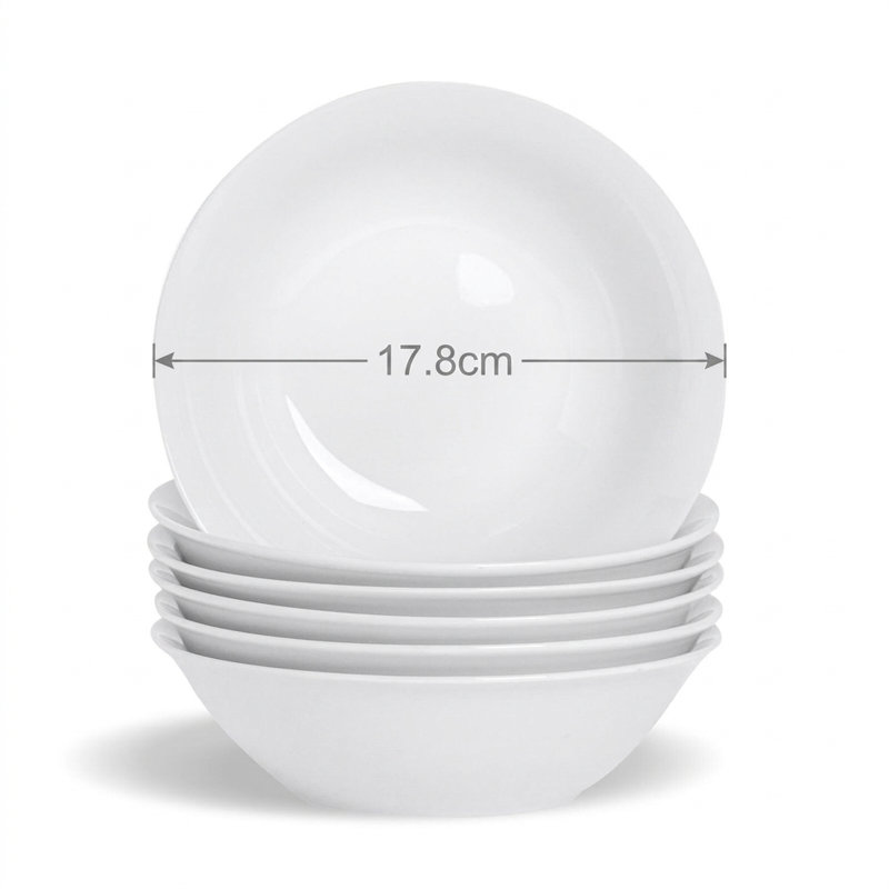 17 Stories Memnune Porcelain China Dinnerware - Set of 4