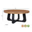 Table basse ronde en bois massif