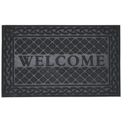 McConnellsburg Non-Slip Welcome Doormat for Entry, 18" x 30", Waterproof, Mat