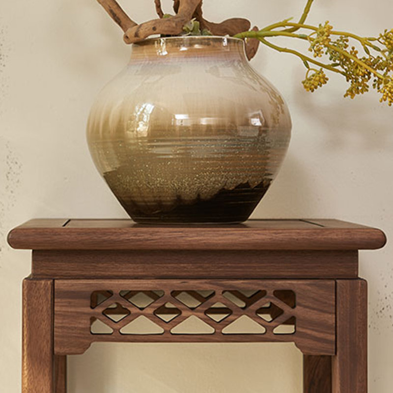 Support de rangement en bois massif, H 27,56 po x L 13,78 po x P 13,78 po
