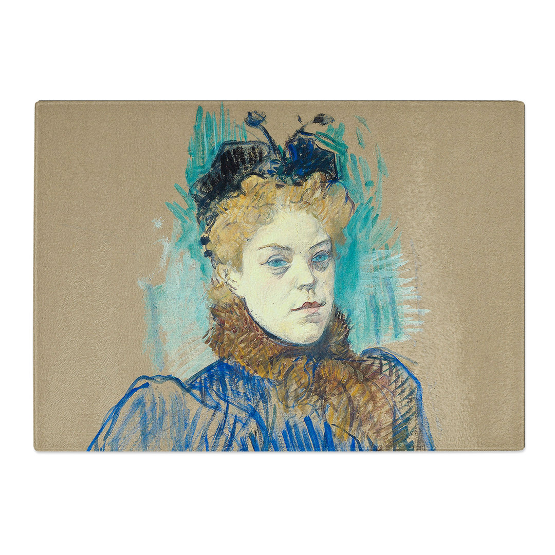 May Milton Portrait by Henri de Toulouse-Lautrec Chopping Board