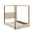 Queen Upholstery Canopy Platform Bed With Headboard
