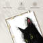 Simple chat noir sur toile-988107592
