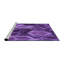 Tapis 100% à motifs lavables à la machine 2989-WSH-PAT874-PUR-2022651461