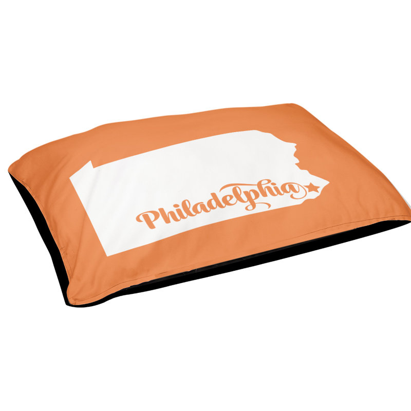 Coussin d'extérieur pour chien Home Sweet, Grand (l 50 po x P 40 po x H 7 po), Orange, Home Sweet Outdoor Dog