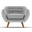 Millicent Upholstered Armchair-2014216416