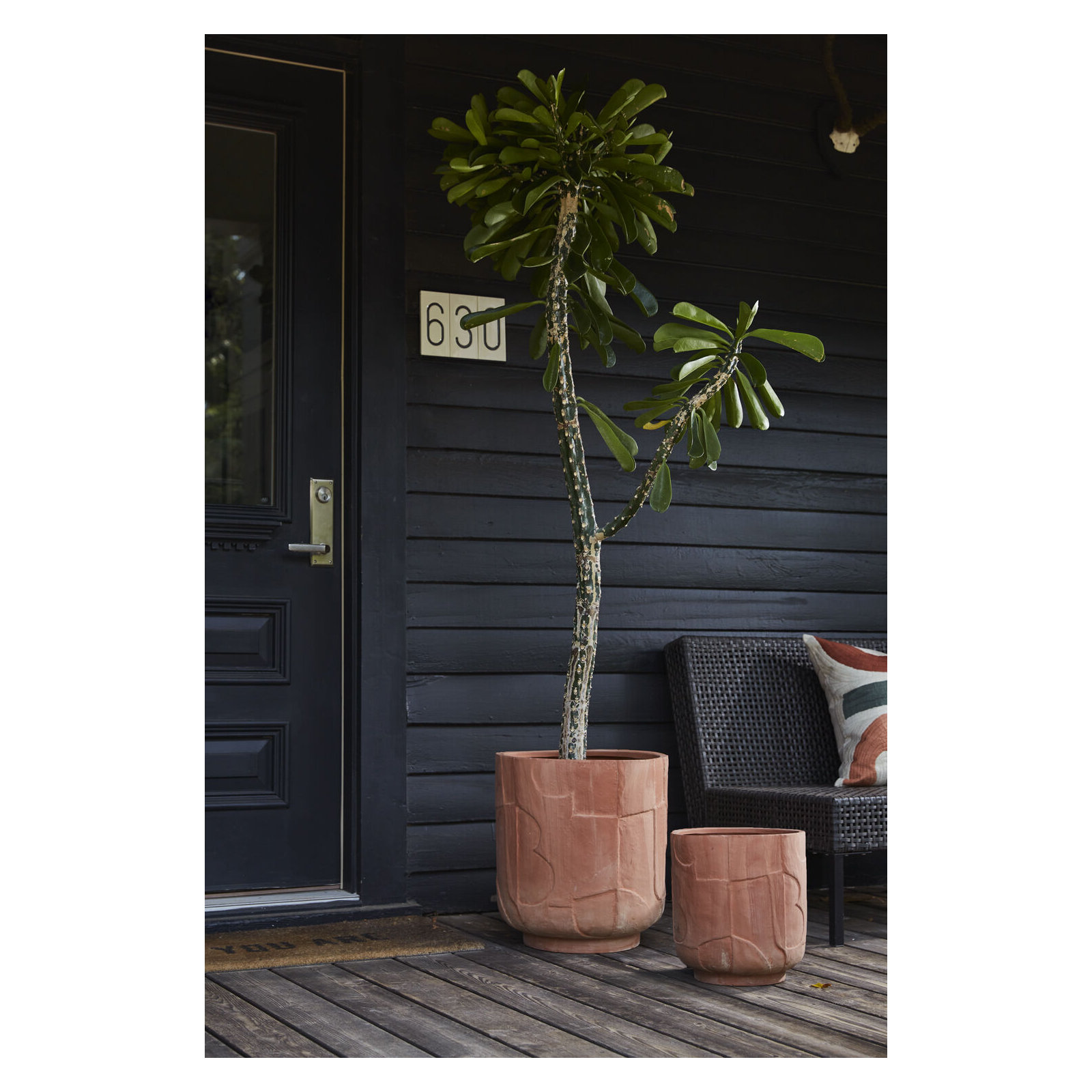 Abrahamson Ceramic Pot Planter, 17.25" H x 16" W x 16"D