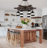 Retro Wooden 6-Light Ship's Wheel Pendant Light