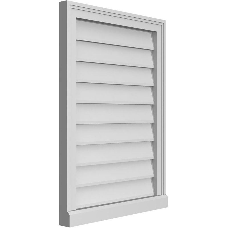 Cadre de seuil Brickmould, brun clair apprêté, H 30 po x l 22 po x P 2 po