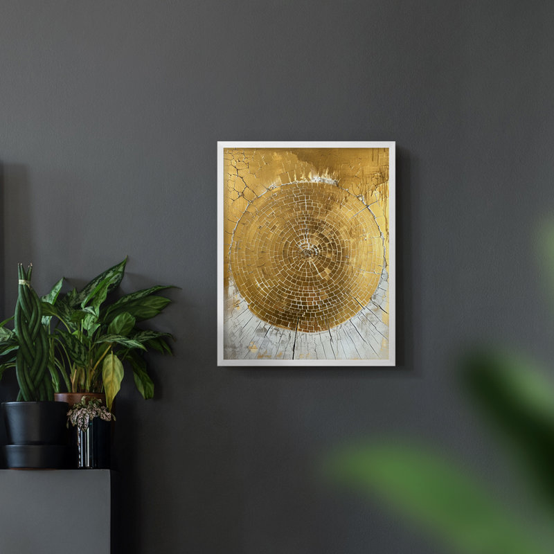 Série ABSTRACT CLxxxvi - reproduction encadrée de qualité supérieure - prête à être accrochée - aucun clou requis