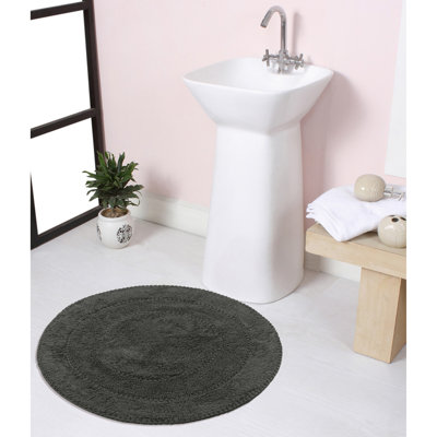Plush Cotton Round shape bath Rug