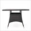 Table de salle à manger rectangulaire en osier pour l'extérieur Corsica