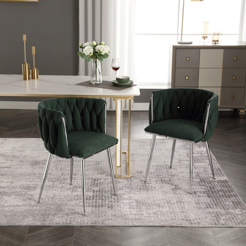 Chaise d'appoint de loisirs avec chaises en métal 2PC / ENSEMBLE
