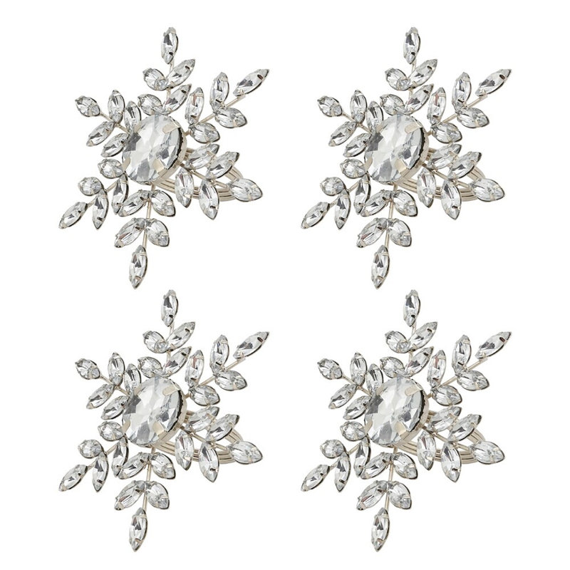 Perles de verre, porte-serviette en fer, Argent
