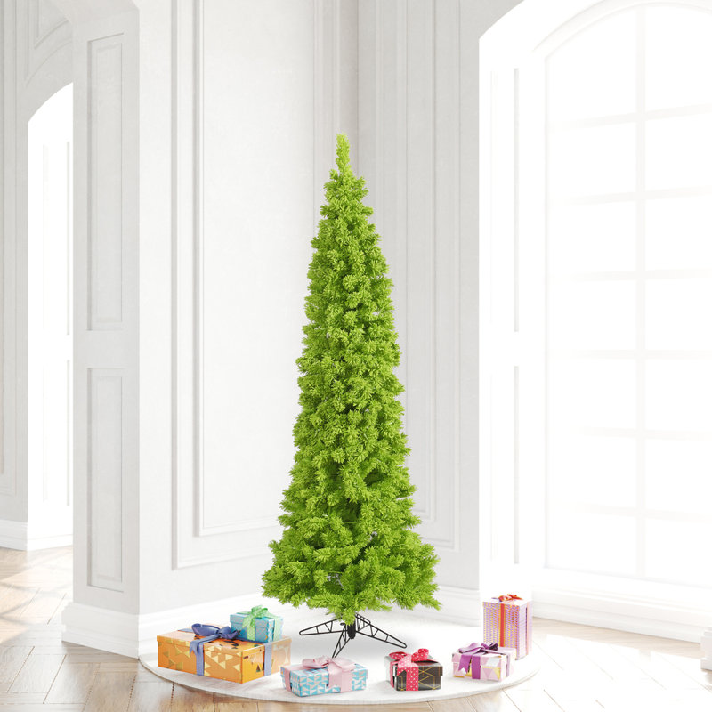 Flocked Lime Fir 6.5' H Artificial Fir Christmas Tree