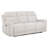 Kennett Chenille Upholstered Power Reclining Sofa Ivory-122505236