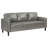 Farallone Grey 2-Piece Track Arm Sofa Set