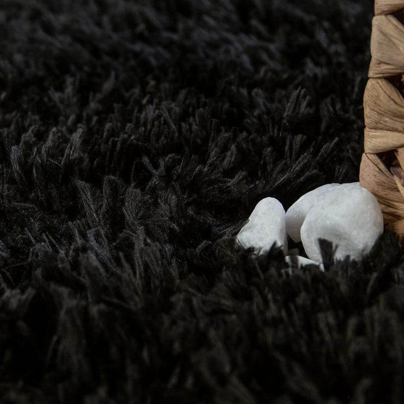 Juliette Non-Slip Bath Rug, 40 x 55cm, Black