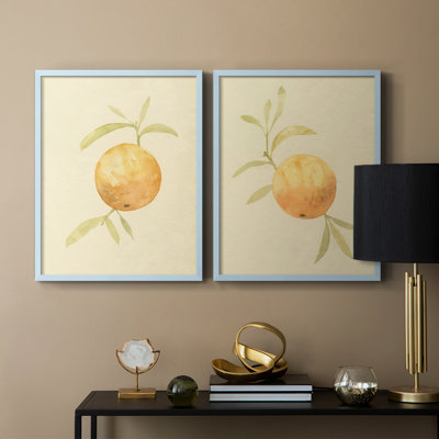 Dappled Oranges III-Premium Framed Print -Ready to Hang - No Nails Required - No Nails Required