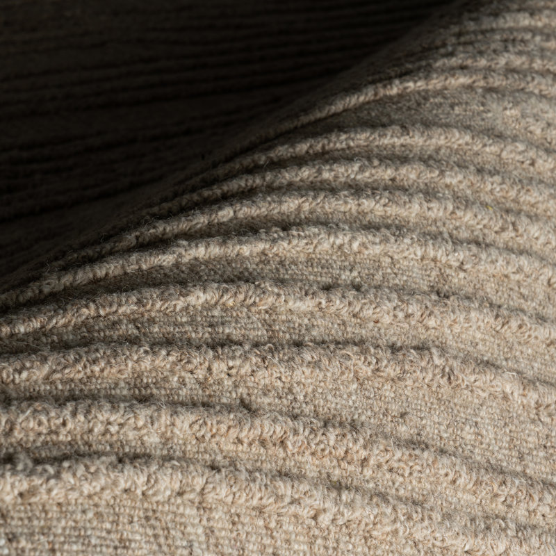 Cyrene Abstract Bohemian Wool Area Rug, Beige, Rectangle 7'6" x 9'6"